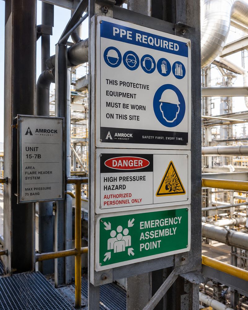 Industrial Signage & Safety Sign Boards by AMROCK Industrial Signage & Safety Sign Boards by AMROCK