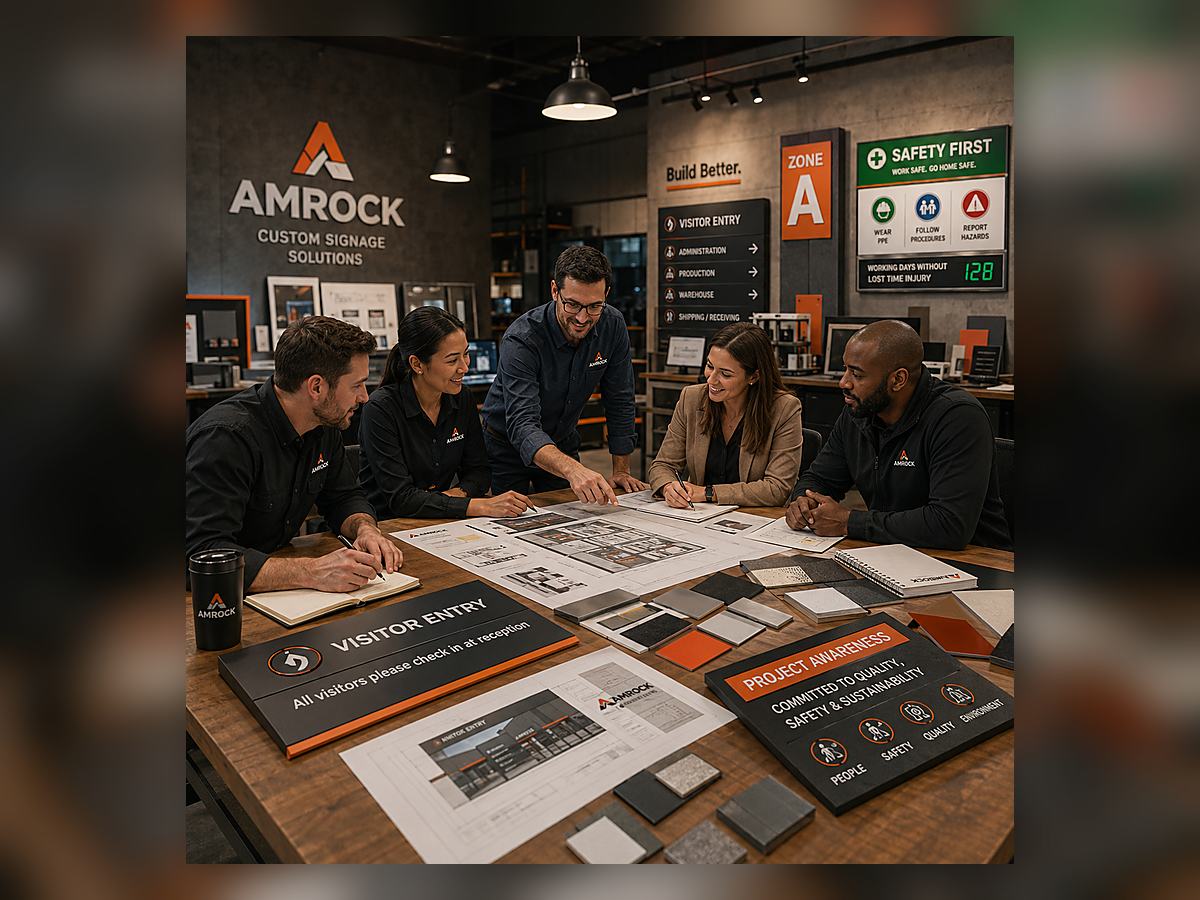 AMROCK Custom Signage Solutions for Industrial & Corporate Projects signage image
